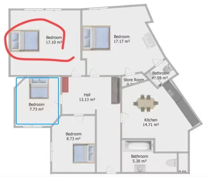Room Newman Street in City of Westminster