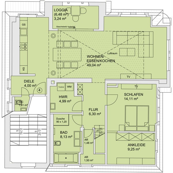 Wohnung August-Bebel-Straße in Zwickau