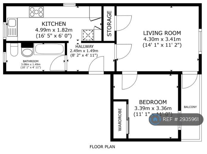 Flat Oban Court in Glasgow