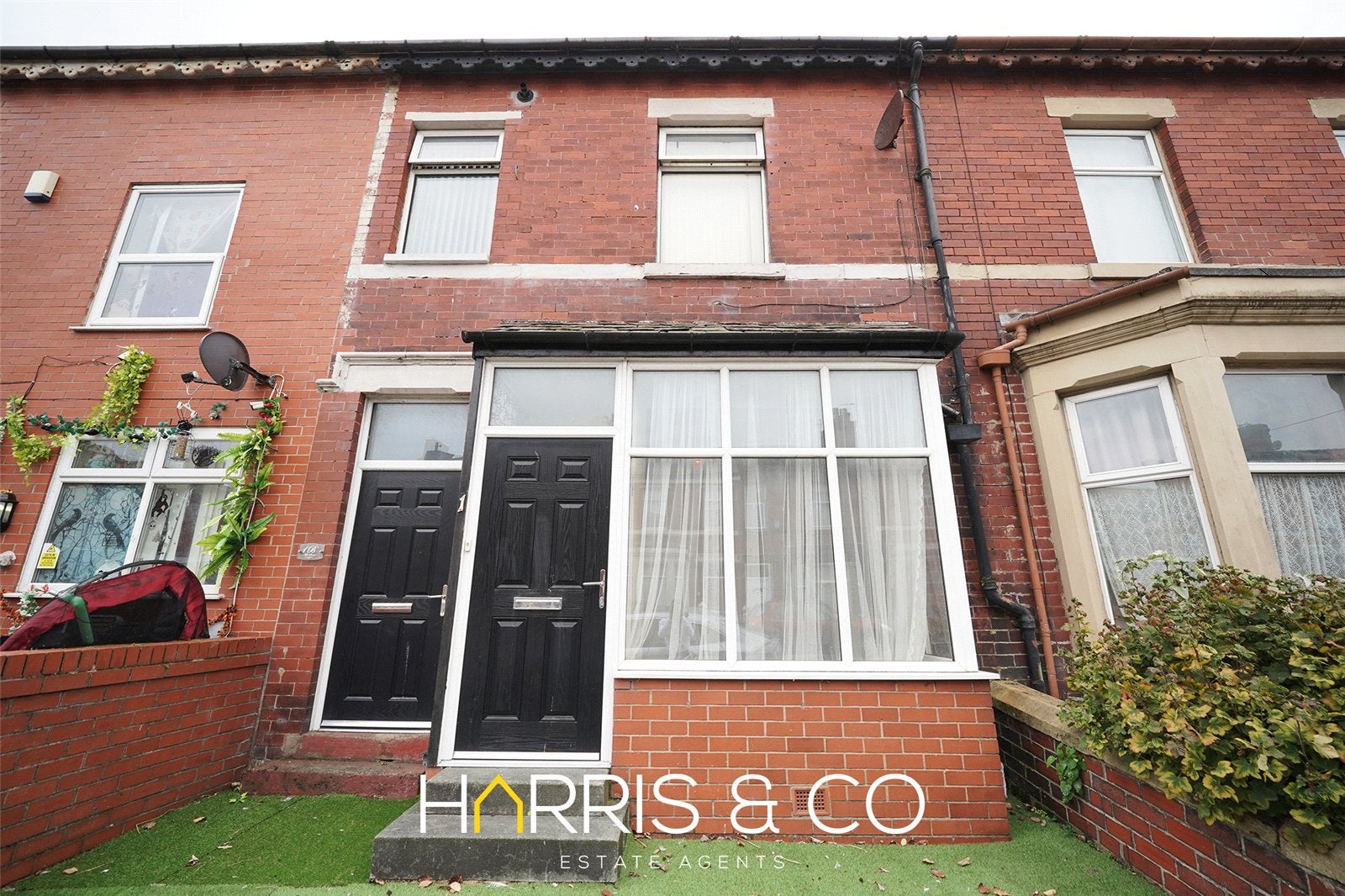 Flat Ash Street in Borough of Wyre