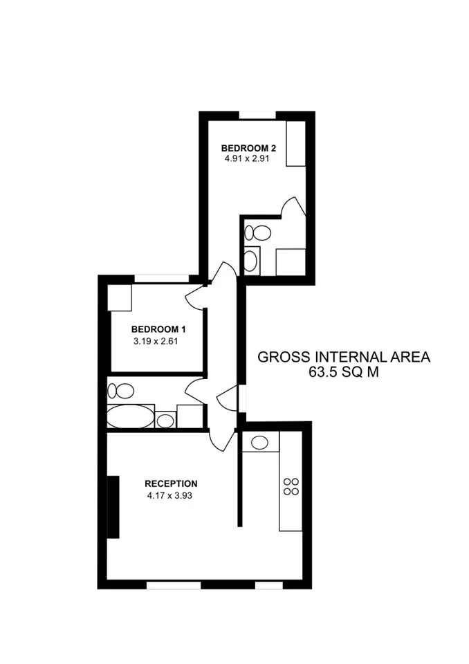 Flat Eardley Crescent in Greater London
