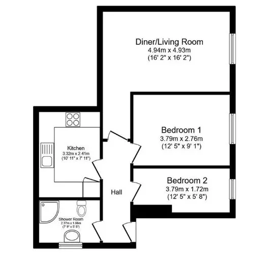 Flat Greenslade Road in Greater London