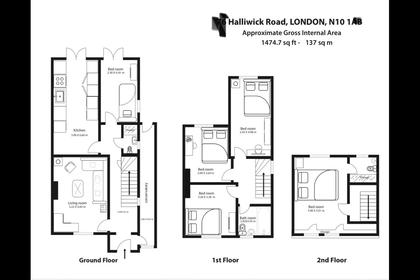 House Halliwick Road in Greater London