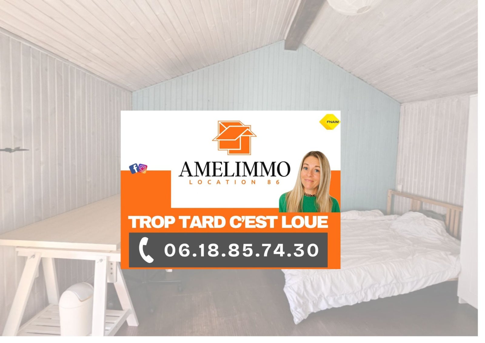 Room Rue de Montbernage in Poitiers