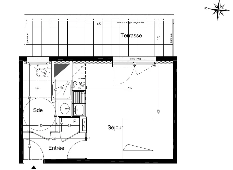 Flat Rue Georges Charpak in Rennes