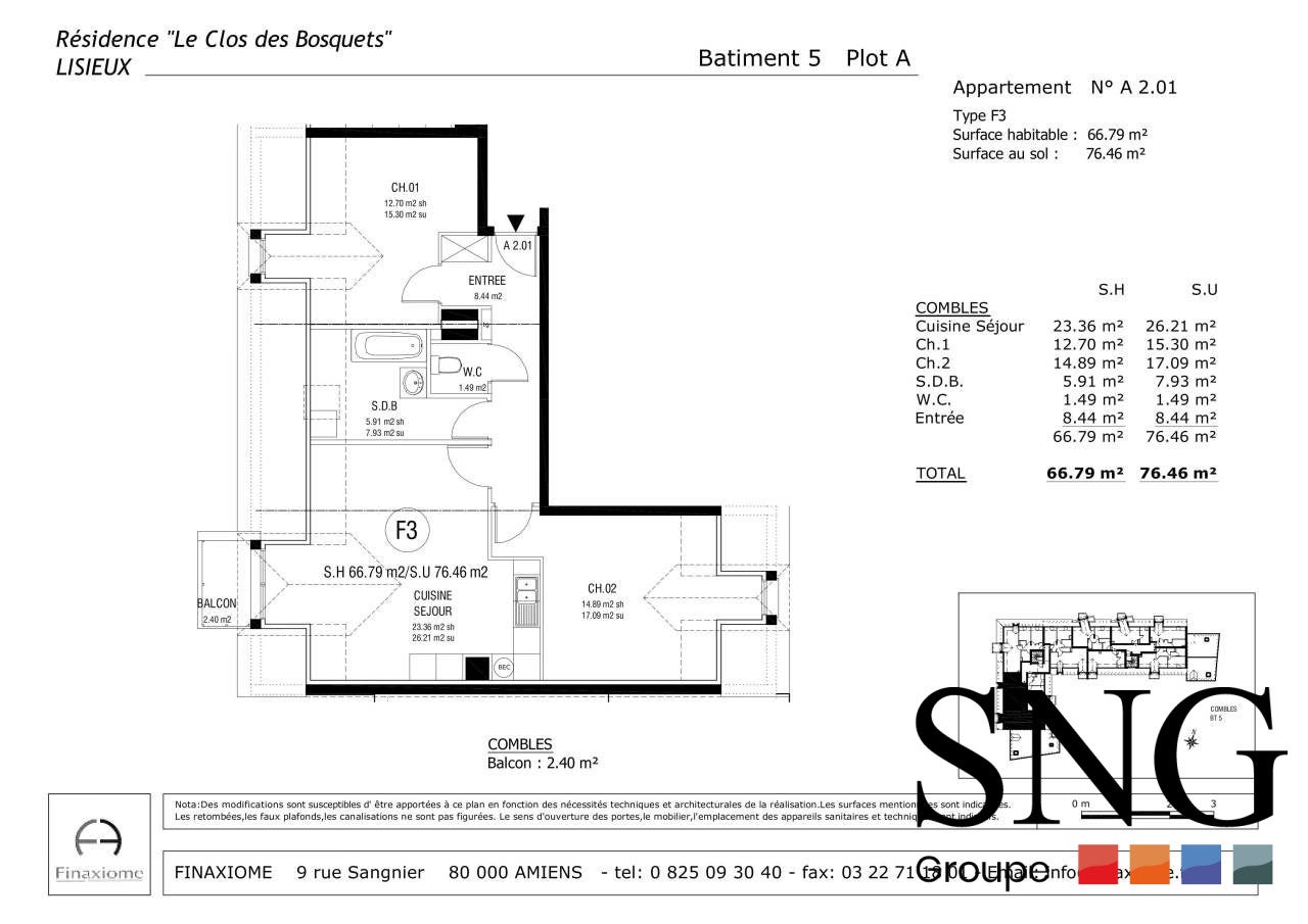 Appartement Allée des Charmilles à Lisieux