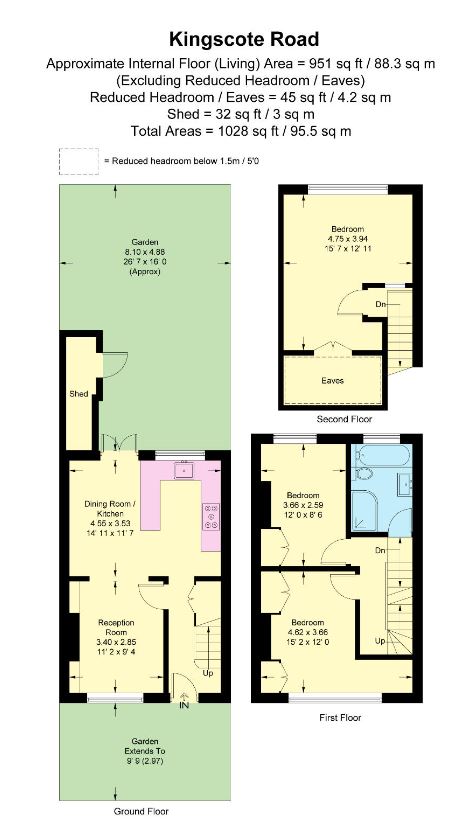 Flat Kingscote Road in Greater London