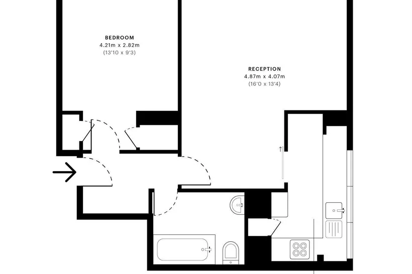 Flat Crichton Street in Greater London