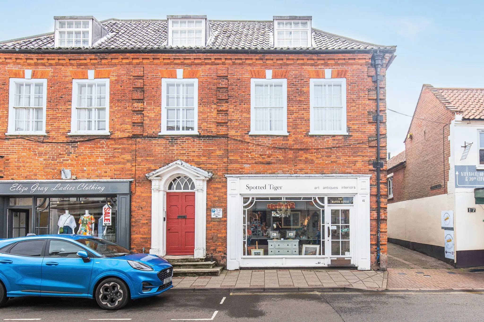Flat High Street in North Norfolk