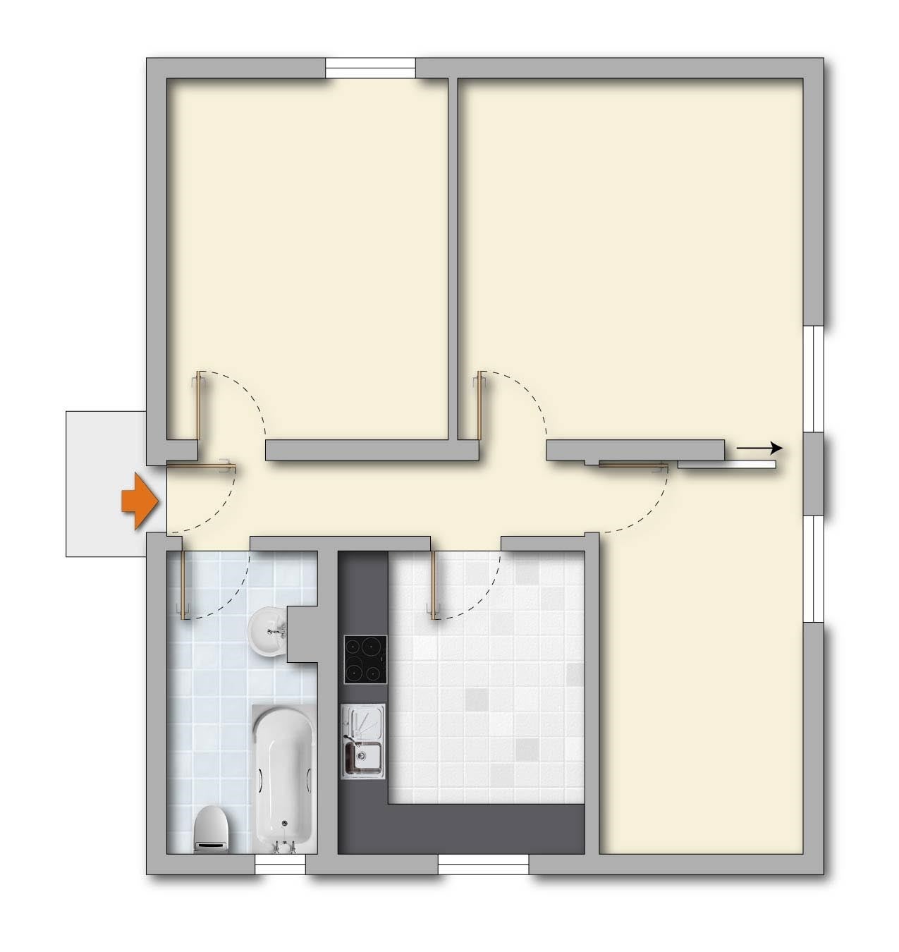 Wohnung Ernststraße in Meiningen