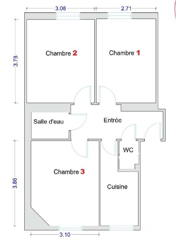 Chambre Rue Diderot à Vincennes
