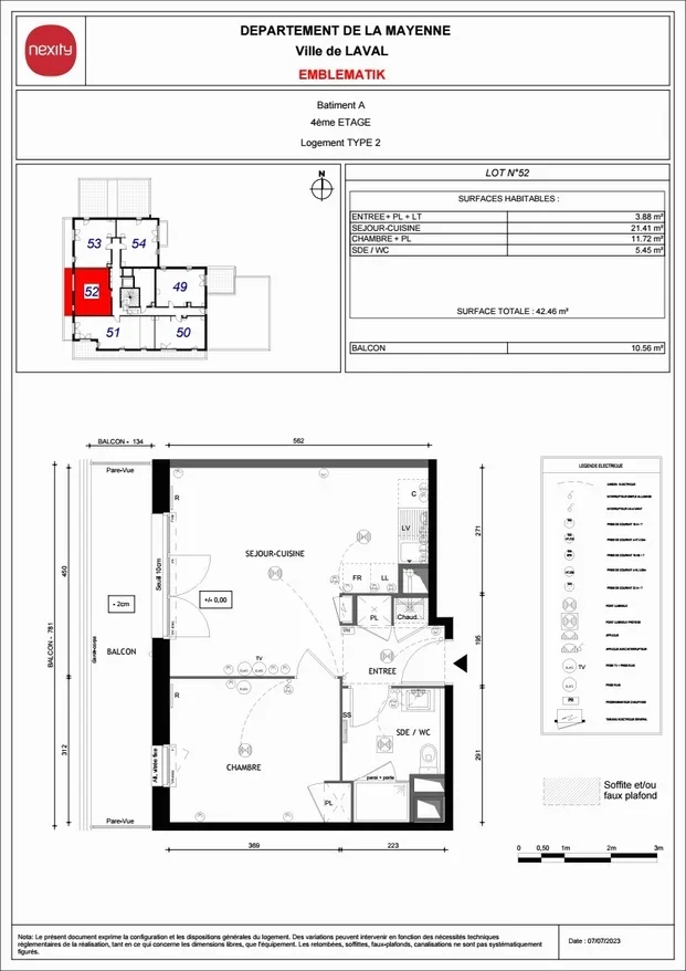 Appartement Rue des Trois Régiments à Laval