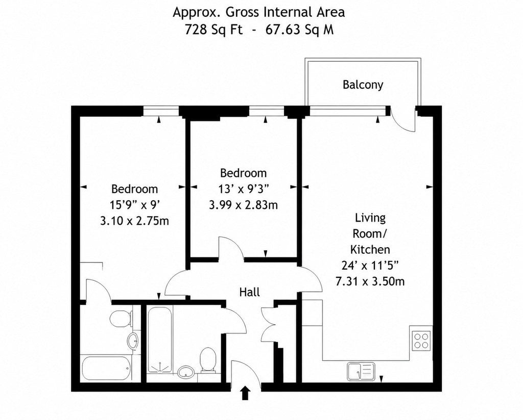 Flat Killick Way in Greater London