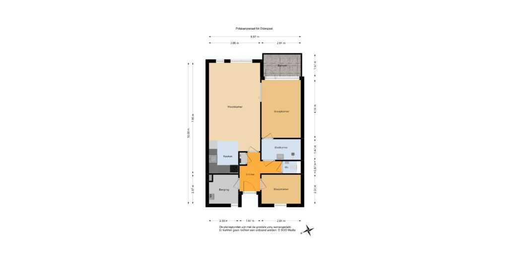 Appartement aan de Potskampstraat in Oldenzaal (7573 CC)