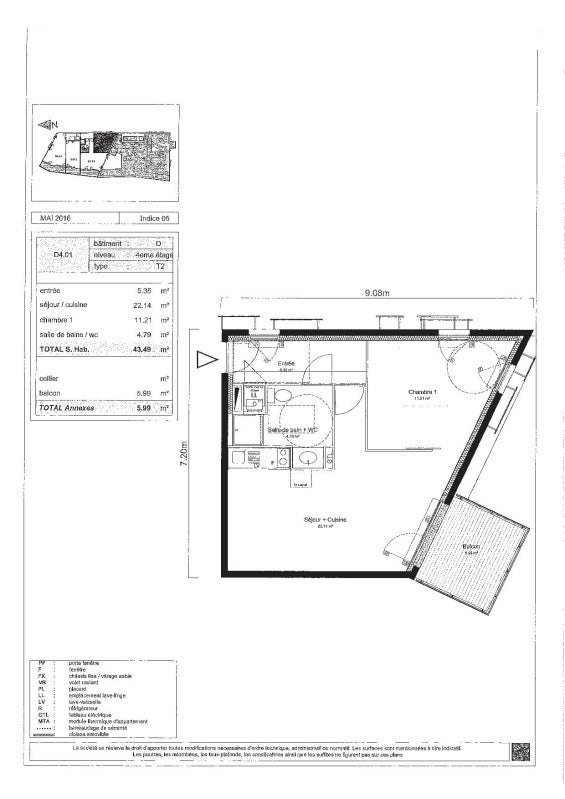 Flat Rue des Mimosas in Blagnac