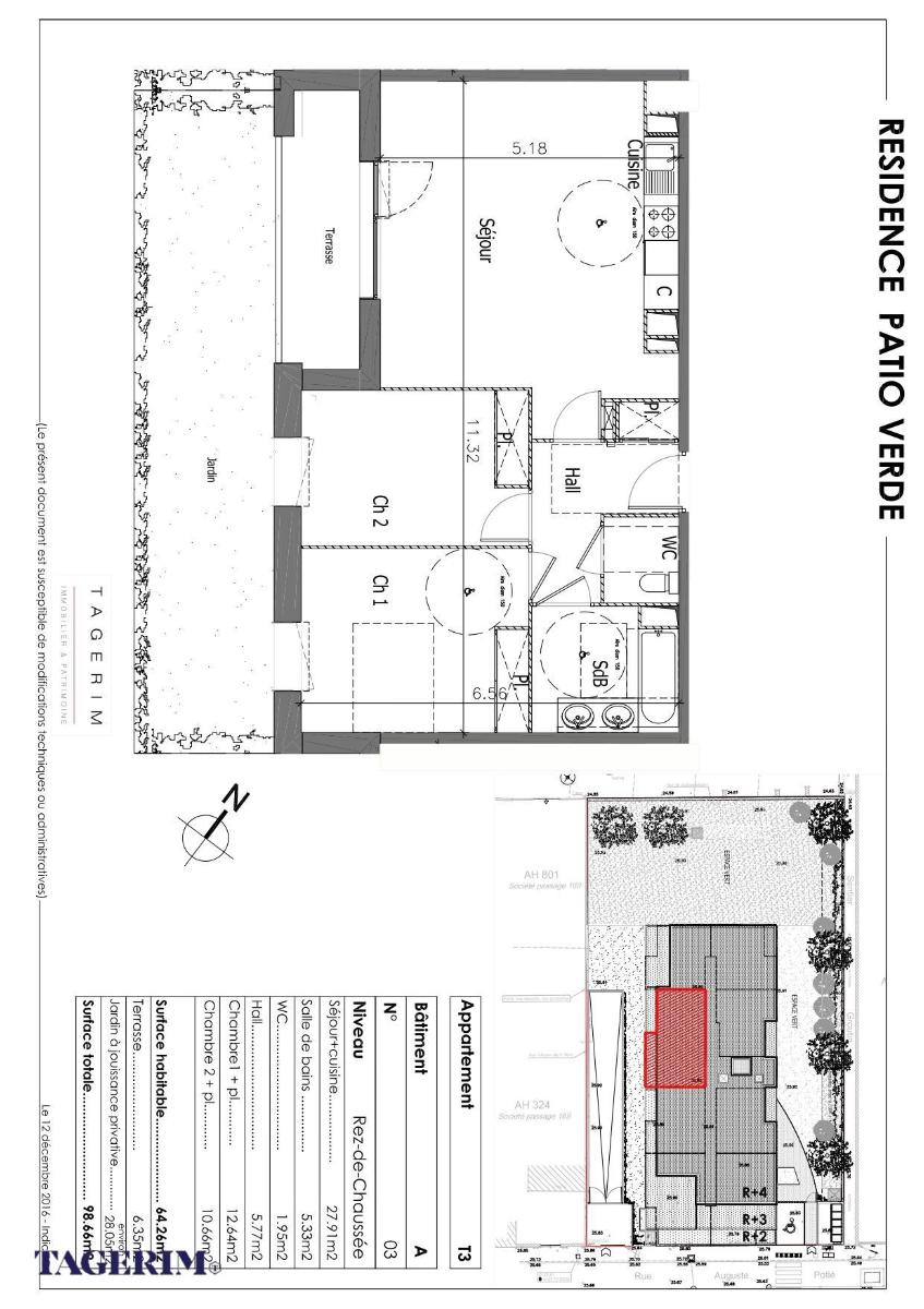 Flat Rue Auguste Potié in Haubourdin