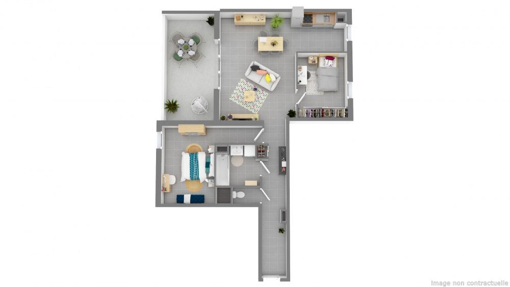 Appartement Rue du Capitaine Alfred Dreyfus à Nîmes