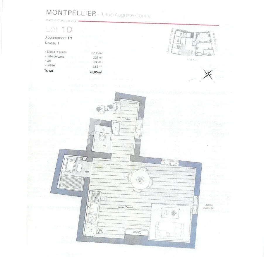 Appartement Rue Auguste Comte à Montpellier