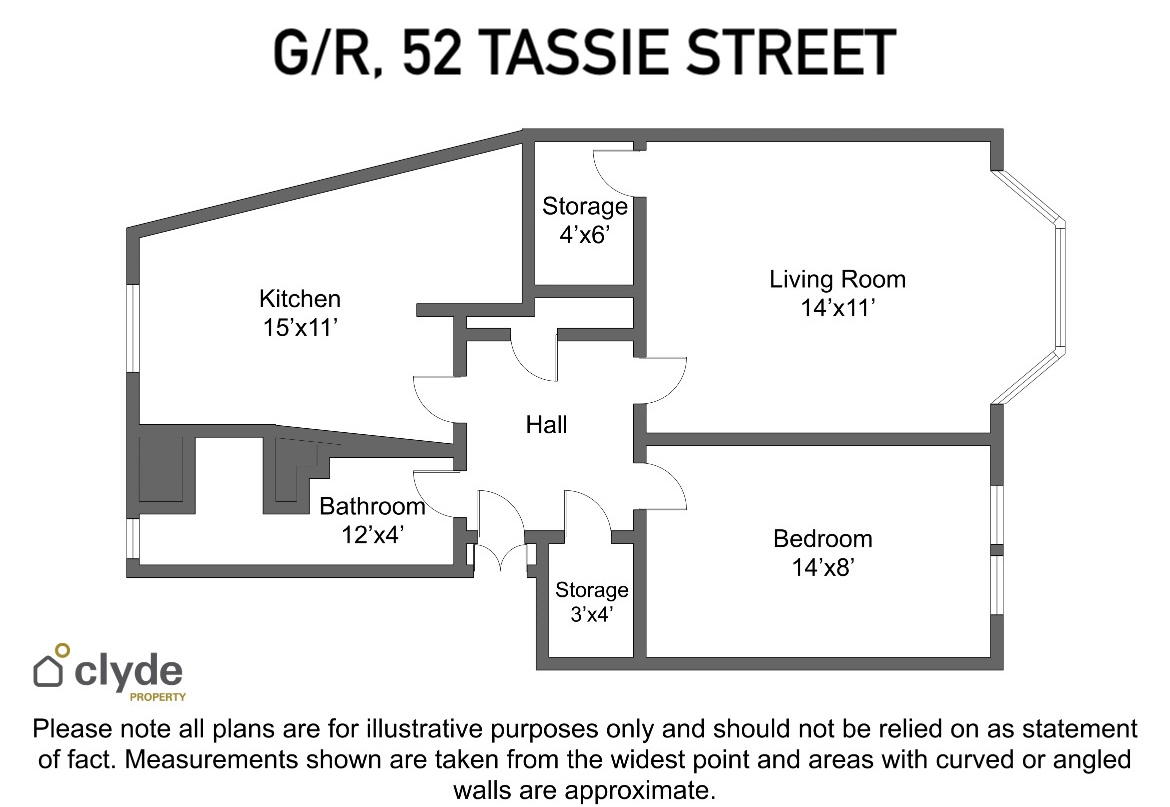 Flat Tassie Street in Glasgow