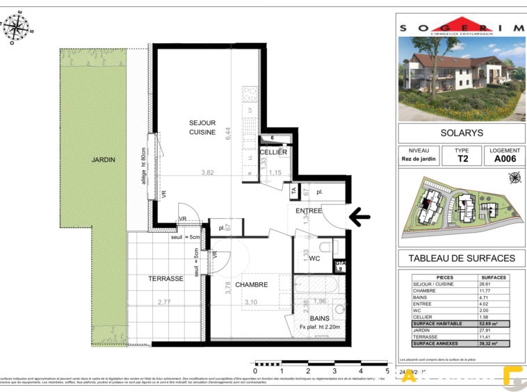Appartement Route de la Nussance à Cranves-Sales