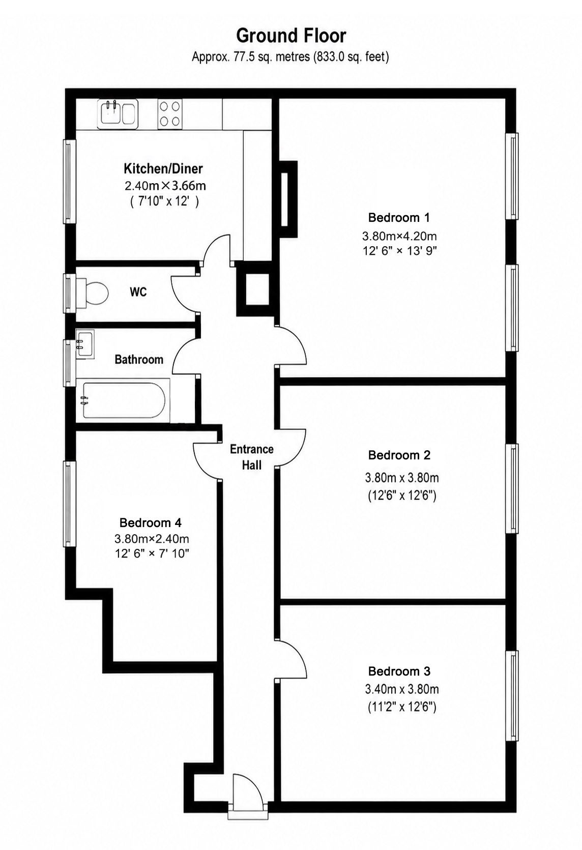 Flat Crowndale Court in Greater London