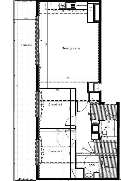Appartement Rue de la Bobinais à Bruz