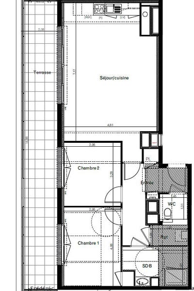 Appartement Rue de la Bobinais à Bruz