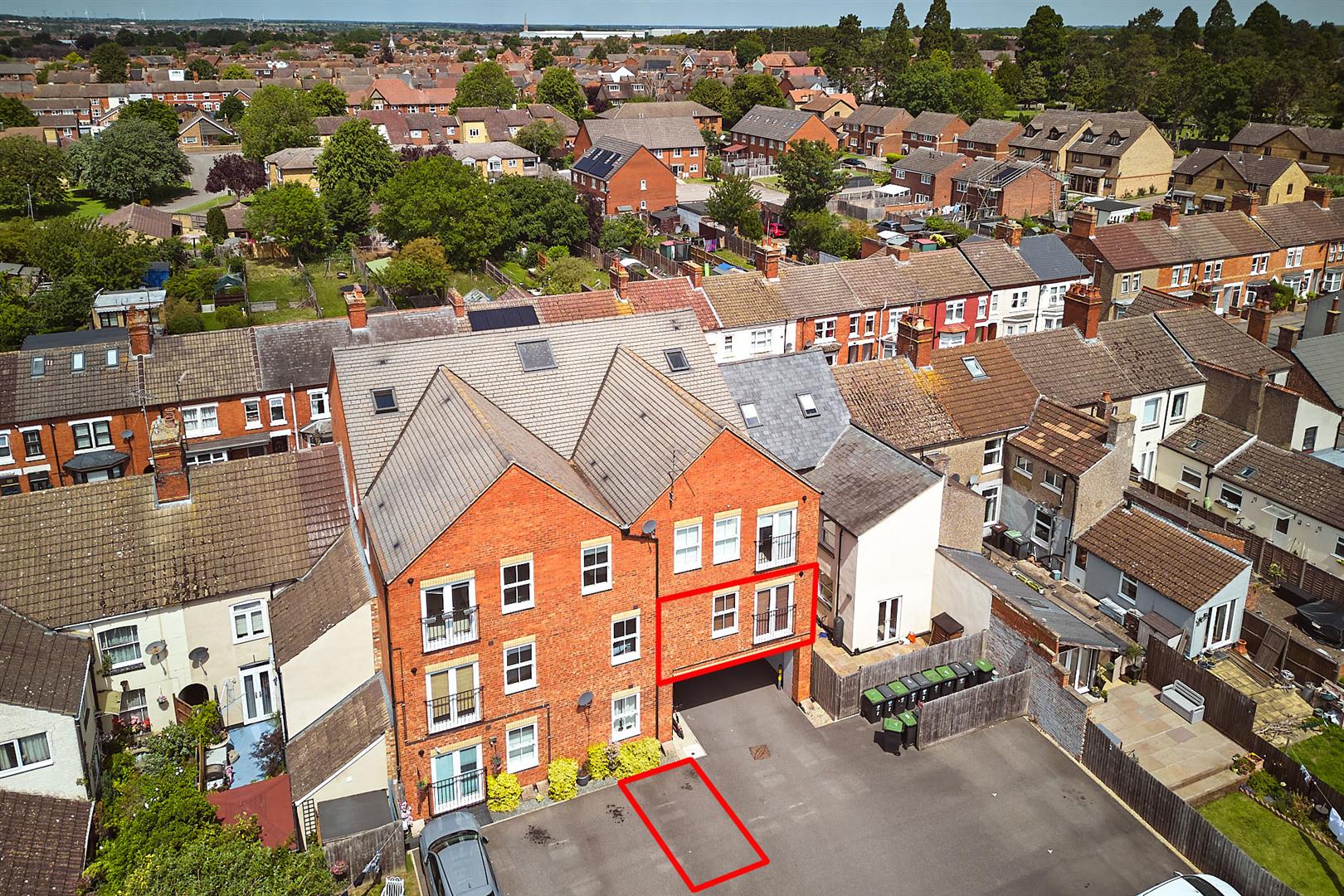 Flat Harborough Road in Rushden