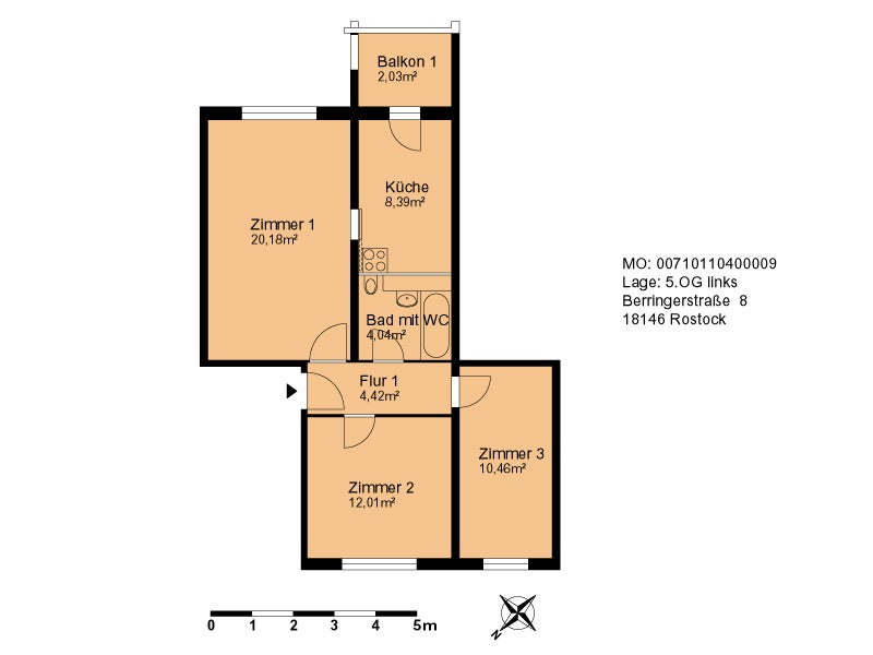 Wohnung Berringerstraße in Rostock