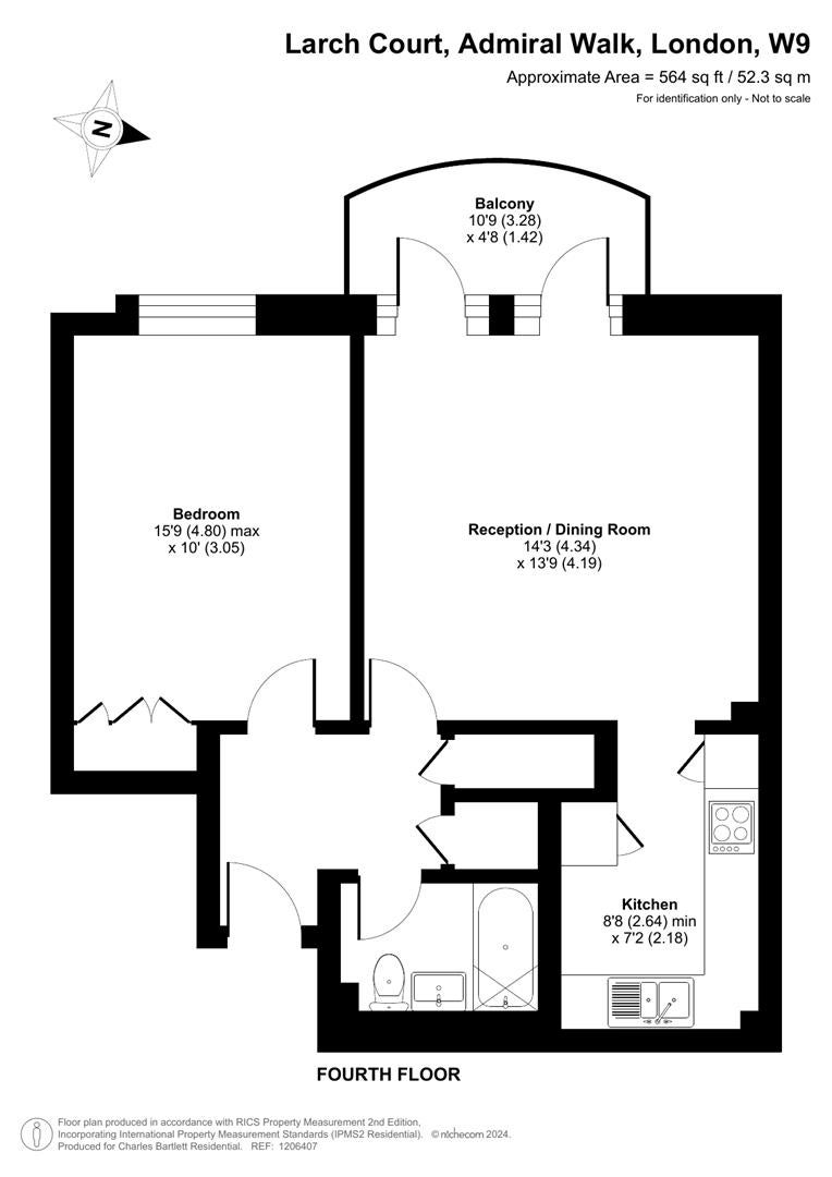 Flat Admiral Walk in City of Westminster