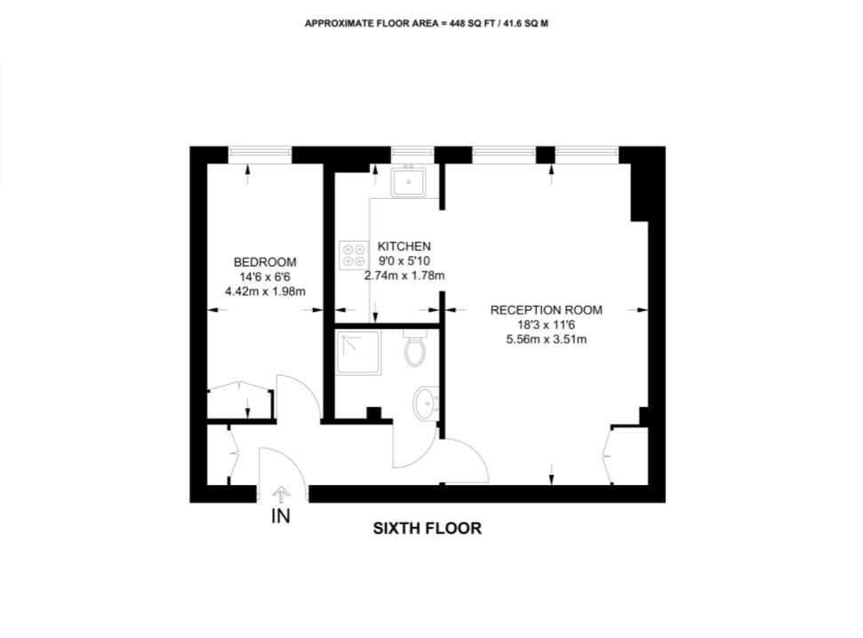 Flat Queensway in City of Westminster
