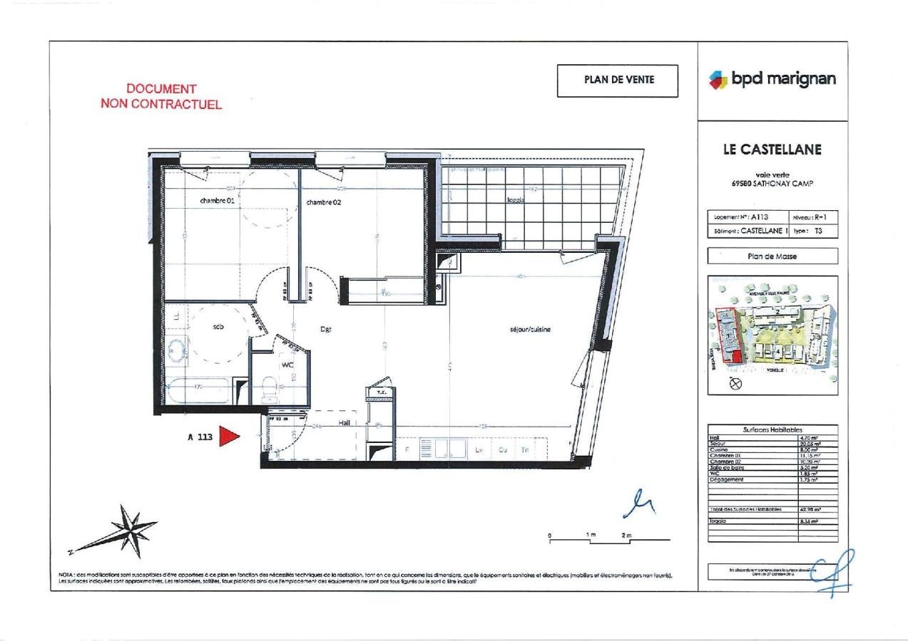 Appartement Rue de la République à Sathonay-Camp