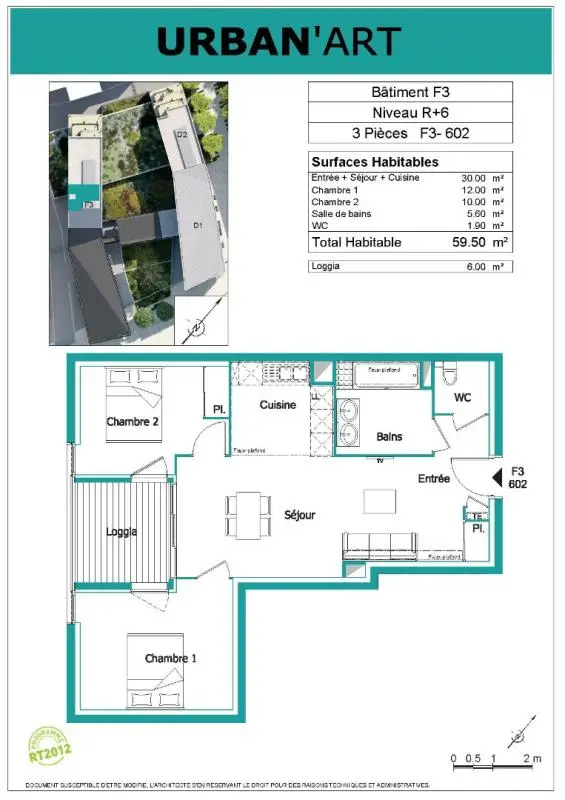 Appartement Allée de l'École Santé Navale à Bordeaux