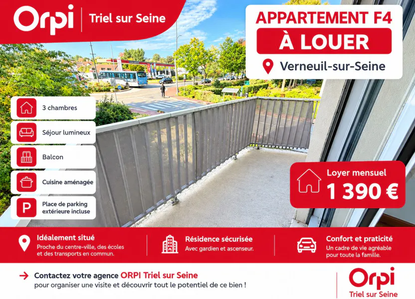 Appartement Sentier de la Charité à Verneuil-sur-Seine