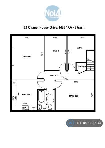 Flat Chapel House Drive in Newcastle upon Tyne