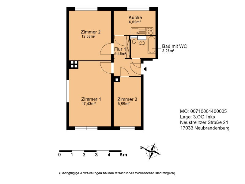 Haus Neustrelitzer Straße in Neubrandenburg