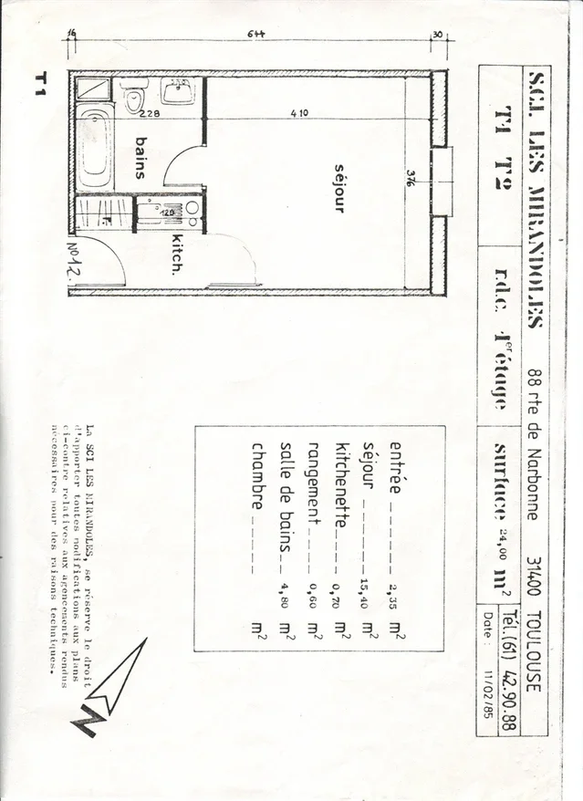 Appartement Route de Narbonne à Toulouse