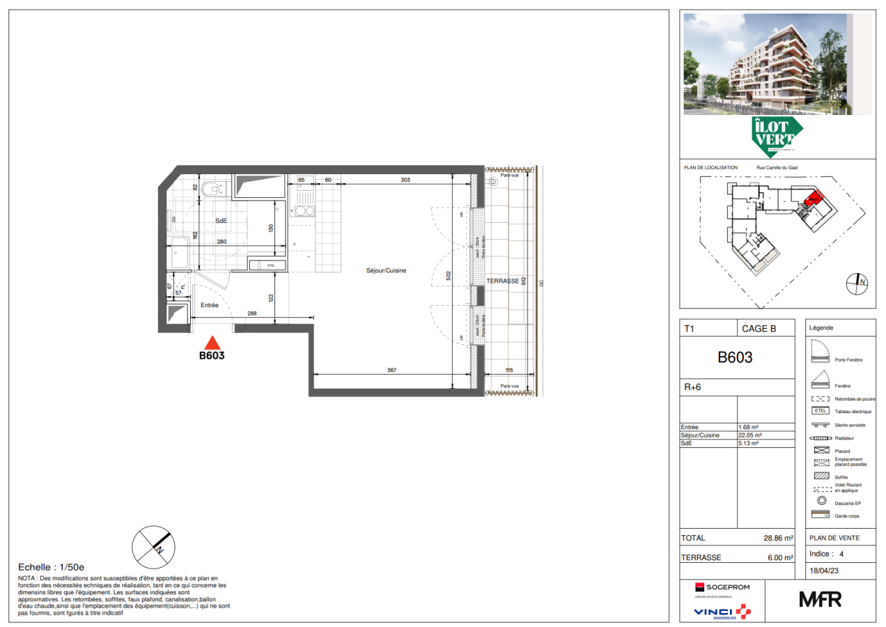 Appartement Rue Camille du Gast à Villeneuve-la-Garenne