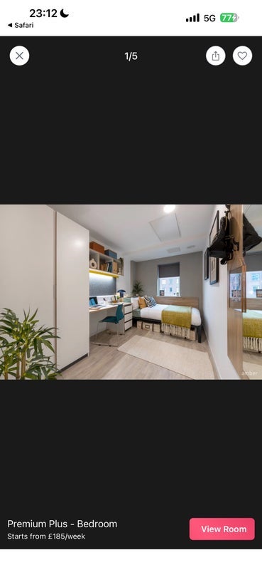 Room Islington Row Middleway in Birmingham