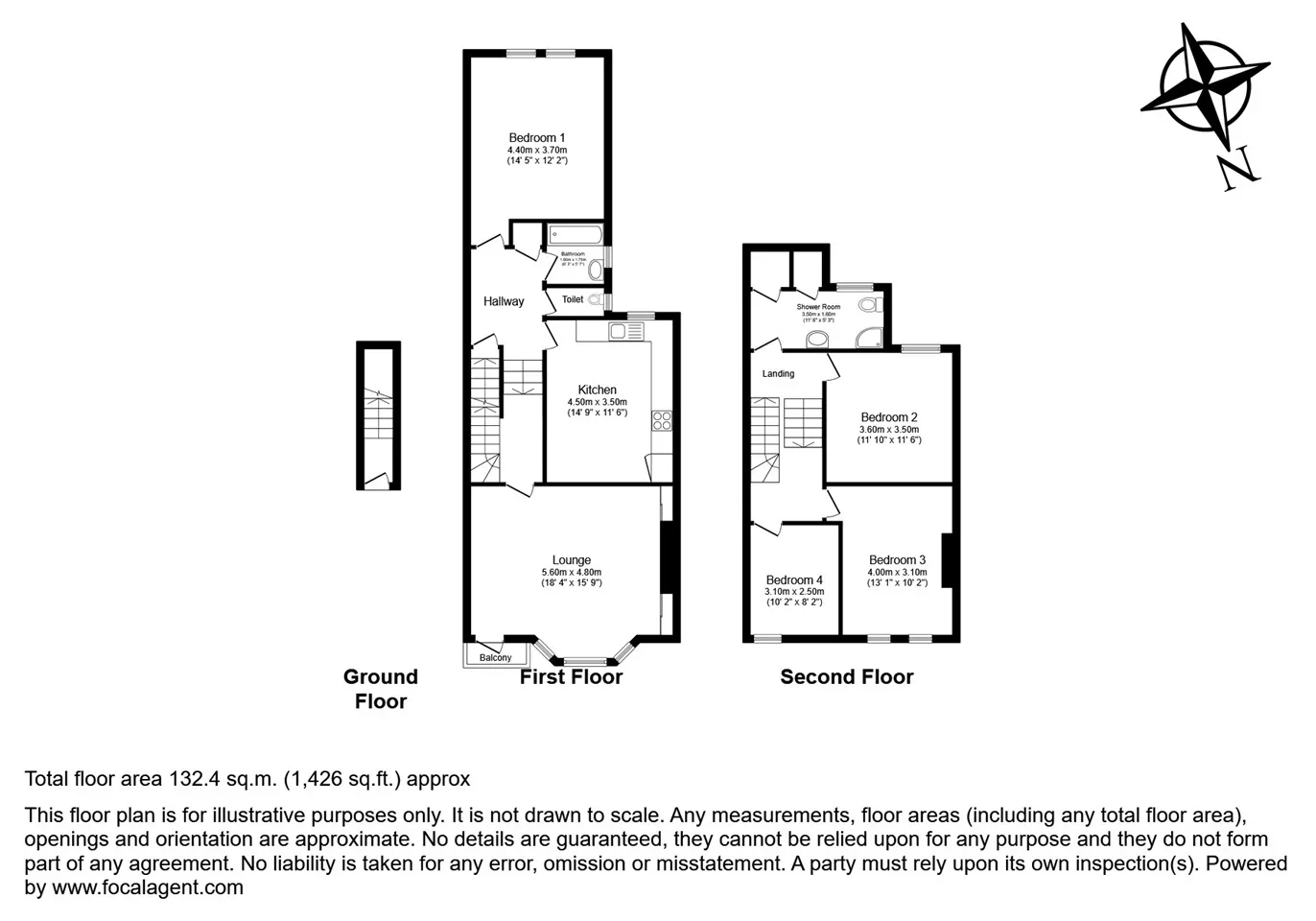 Flat Honeybrook Road in Greater London