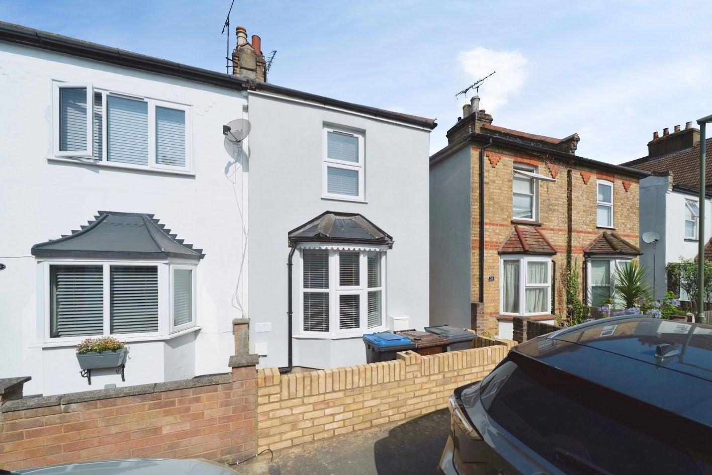 House New Road in Borough of Runnymede
