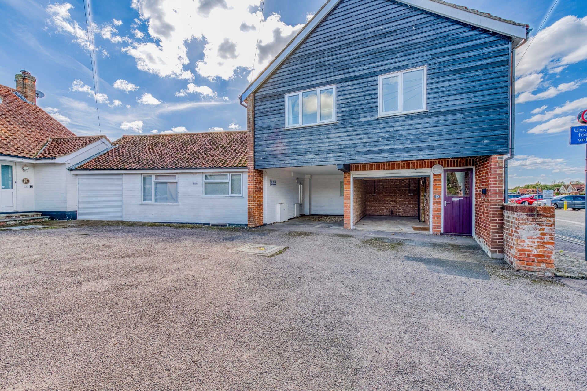 Flat Lower Street in North Norfolk