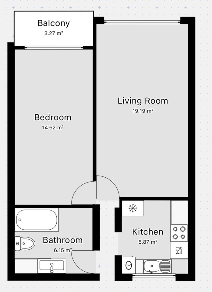 Flat Skinner Street in Greater London