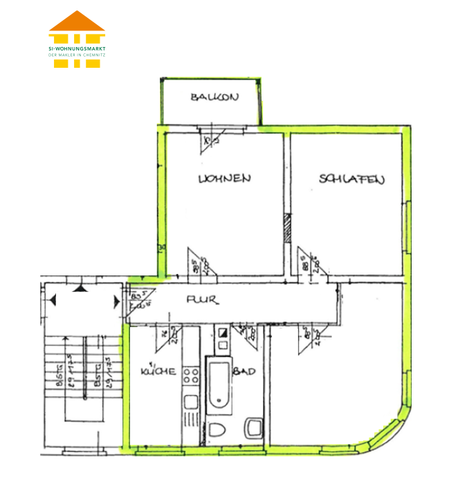 Wohnung Frankenberger Straße in Chemnitz