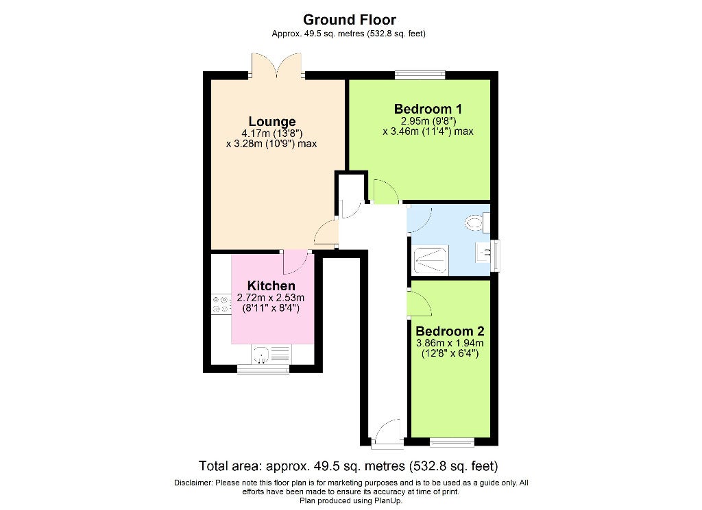 Flat Ashdown Lane in Birchwood