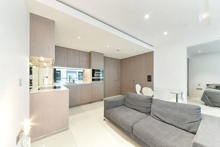 Flat Water Lane in City of London