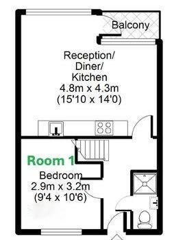 Room Wick Road in Greater London