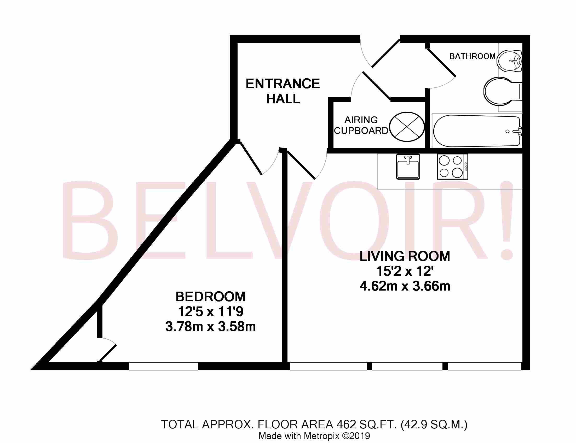 Flat Wesley Walk in Basingstoke and Deane