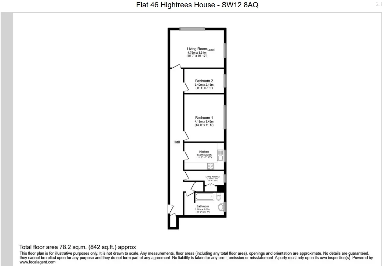 Flat Nightingale Lane in Greater London