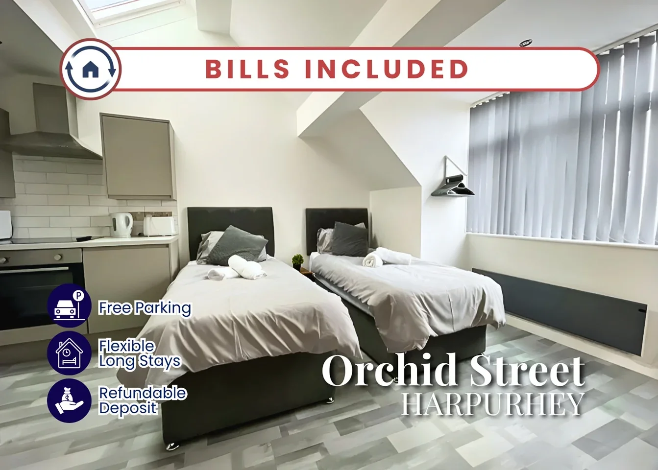 Flat Orchid Street in Manchester